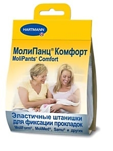 MoliPants Comfort - МолиПанц Комфорт - Эластичные штанишки для фиксации прокладок, размер М, 1 шт.