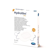 HYDROFILM plus  - Пленочные повязки с впит. подушечкой: 9 х 15см; 5 шт.